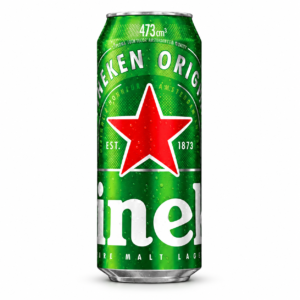 Cerveza Heineken nacional, lata de 473 cc